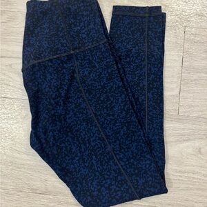 Athleta Blue Patterned Leggings